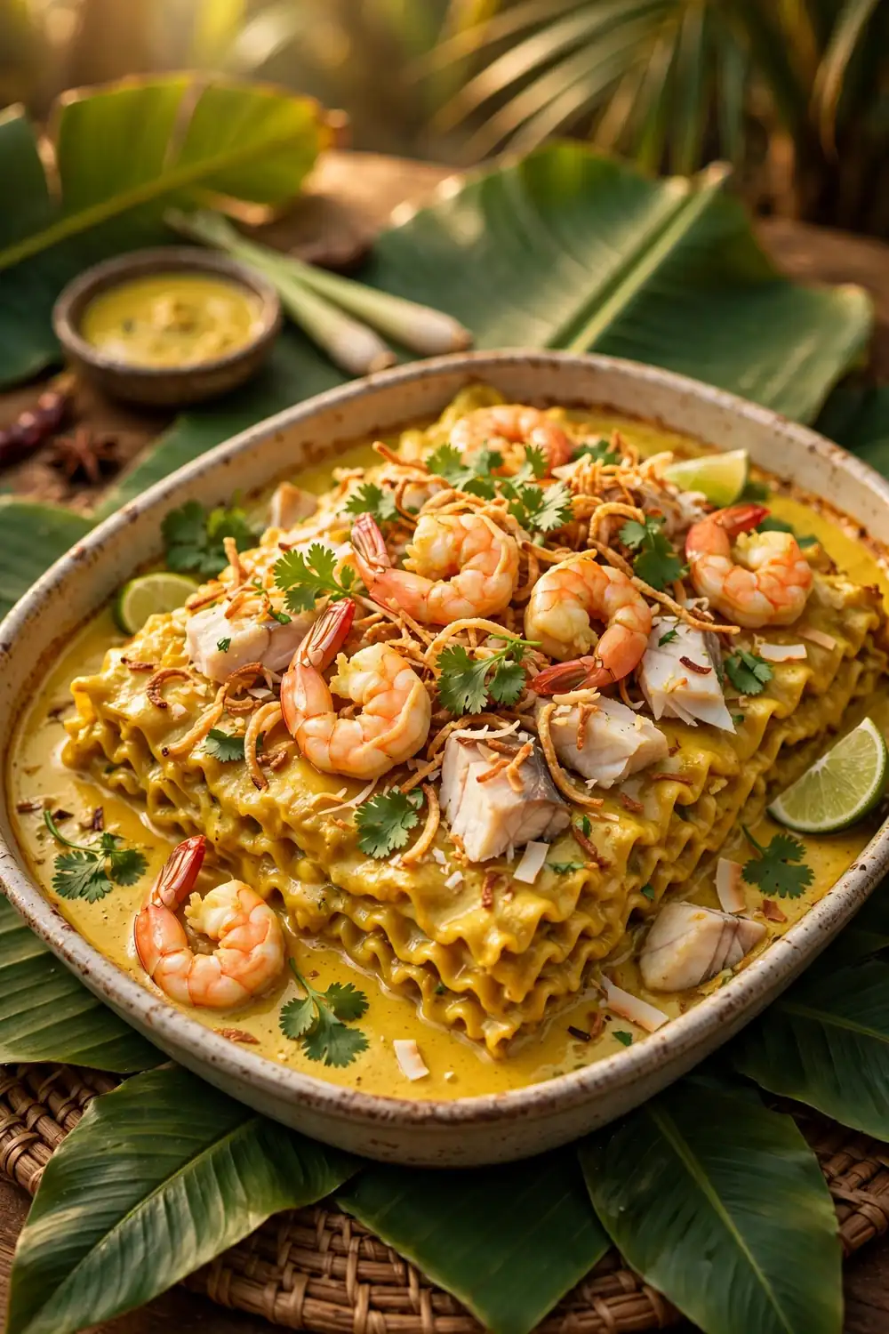 Coconut curry fusion bake