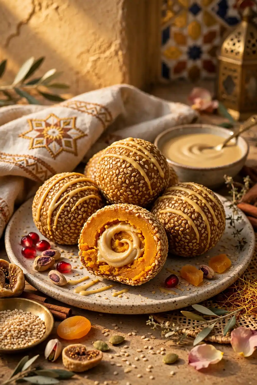 Tahini twist pumpkin treats