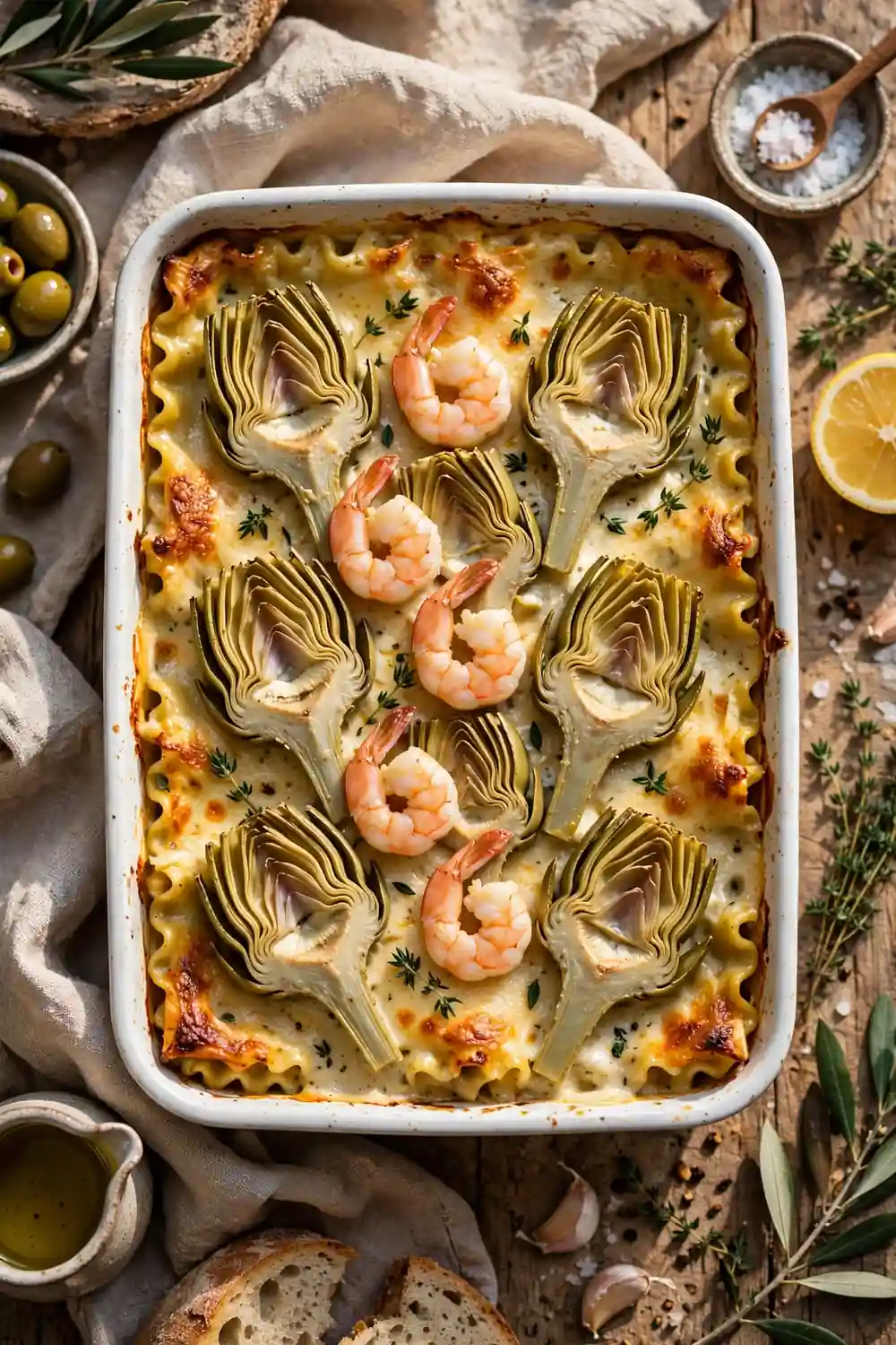 Artichoke heart surprise bake
