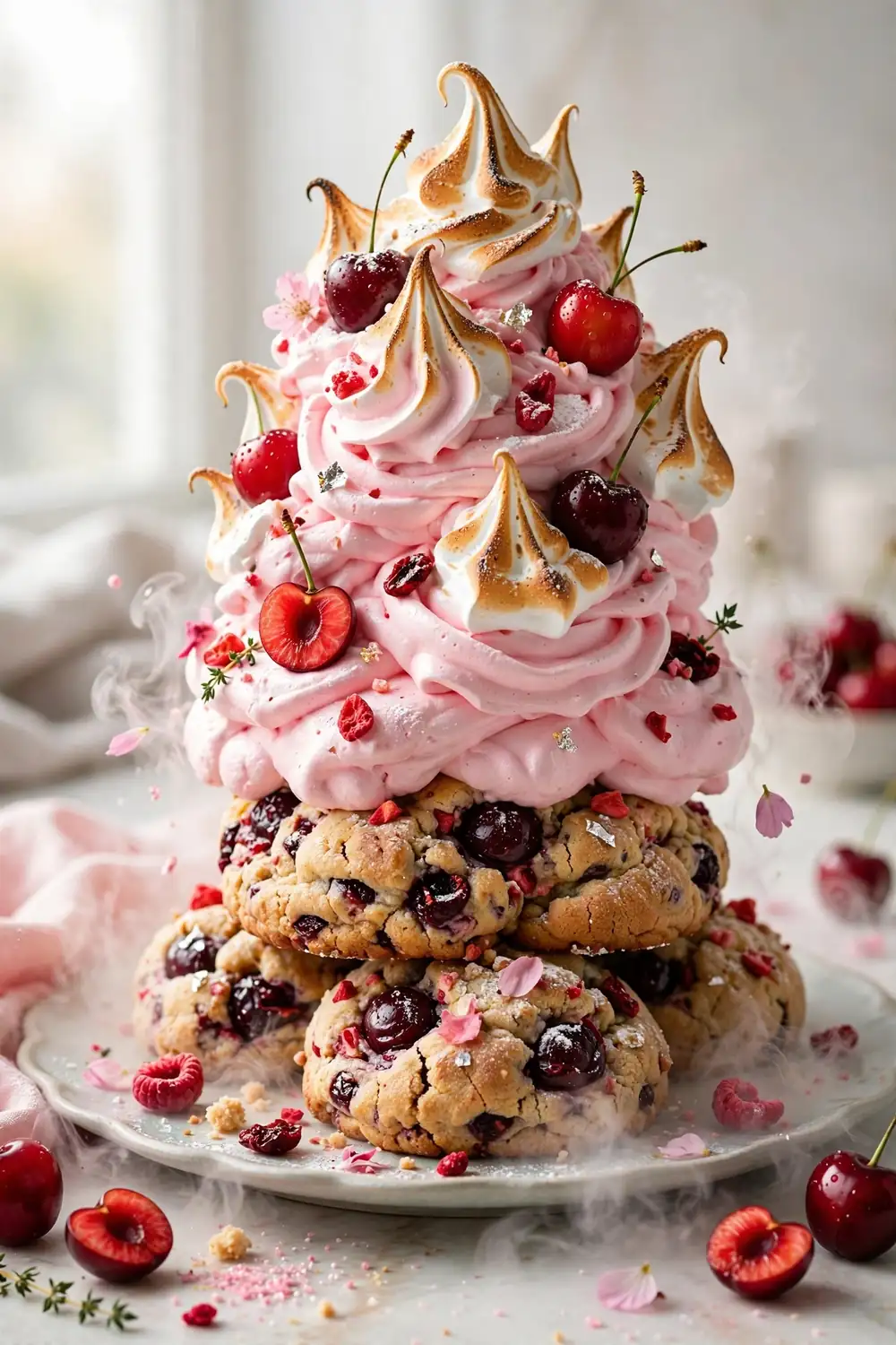 Grand finale cherry cloud cookies