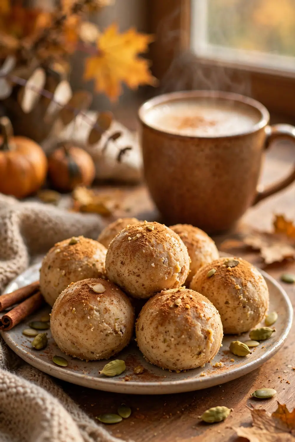 Chai latte cream pumpkin truffles