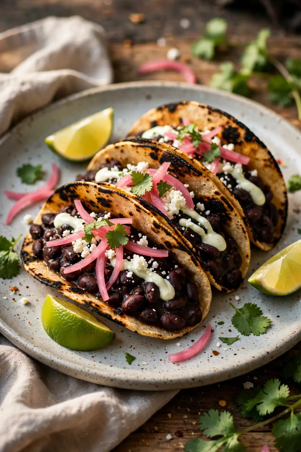 Smoky Chipotle Black Bean Tacos