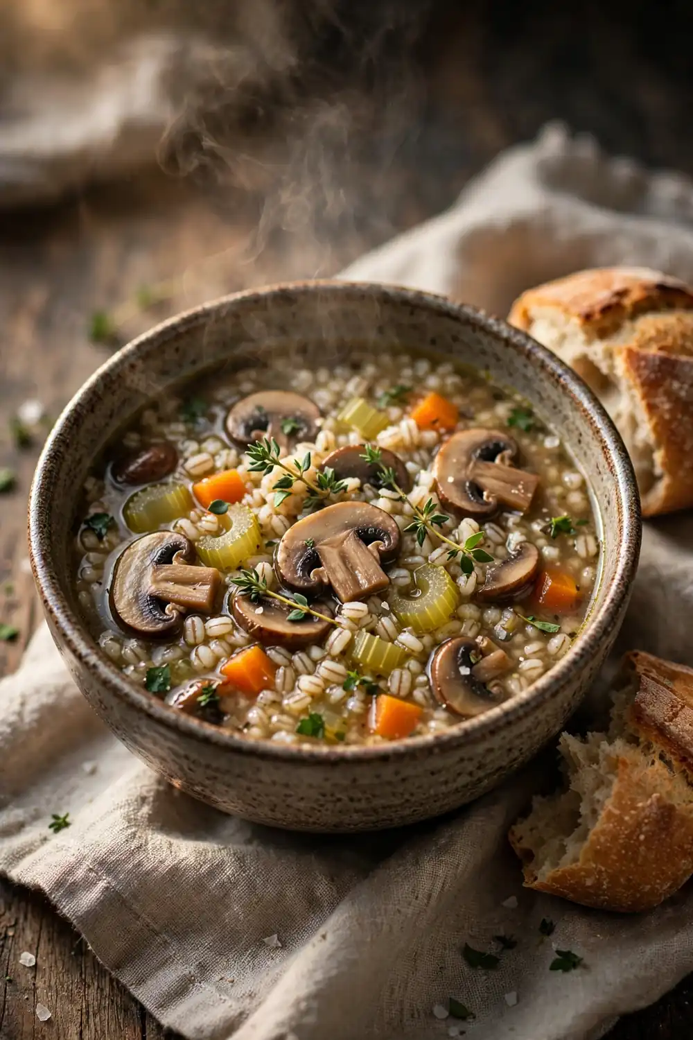 Hearty Mushroom Barley Soup