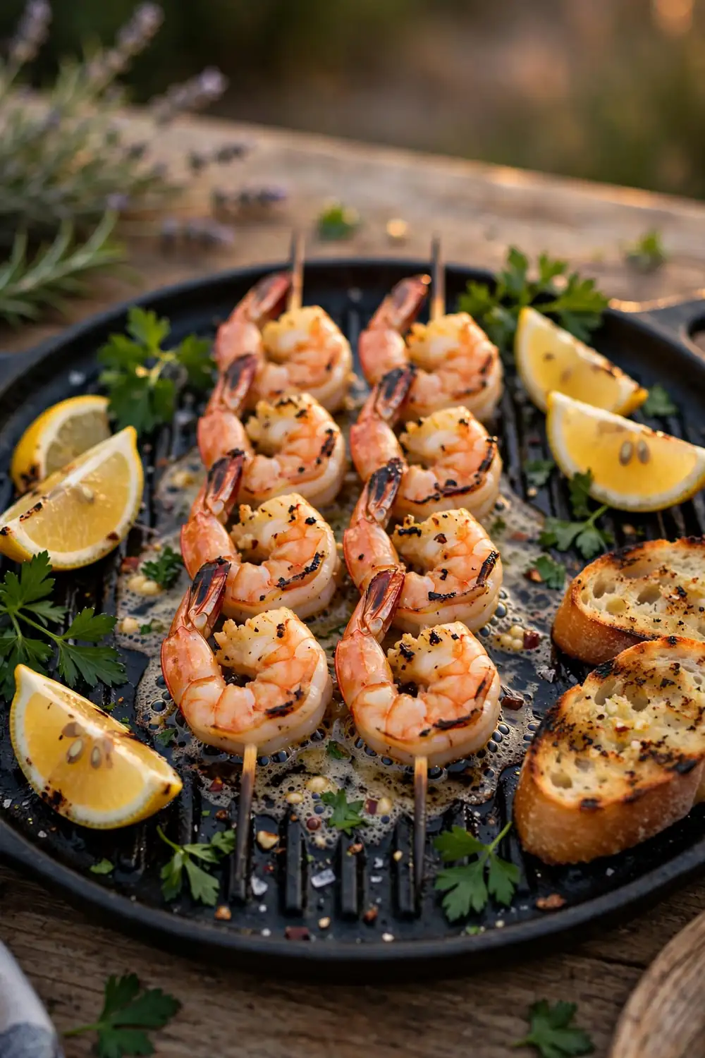 Garlic Butter Shrimp Skewers