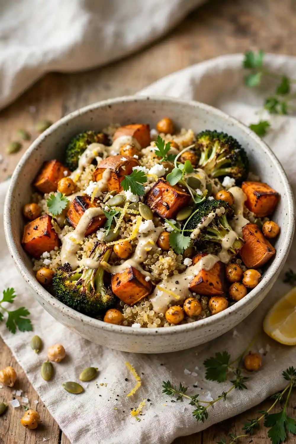 Roasted Vegetable Grain Bowls