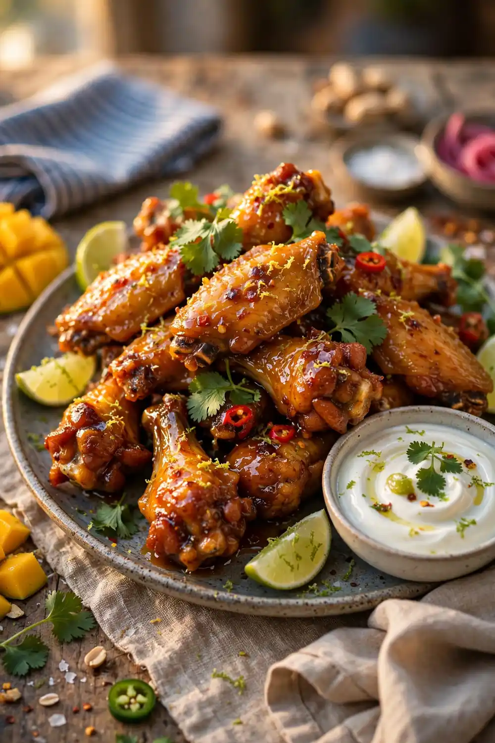 Tangy Mango Chili Wings