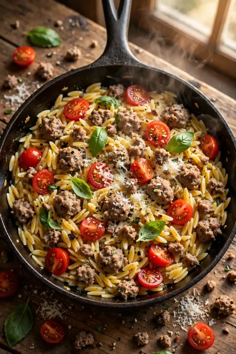 italian sausage orzo 01