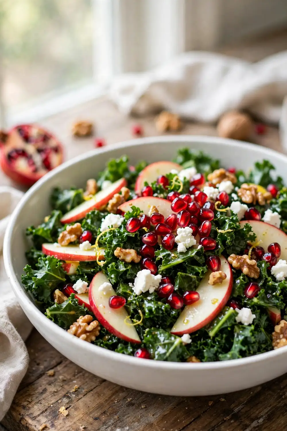 Kale pomegranate salad