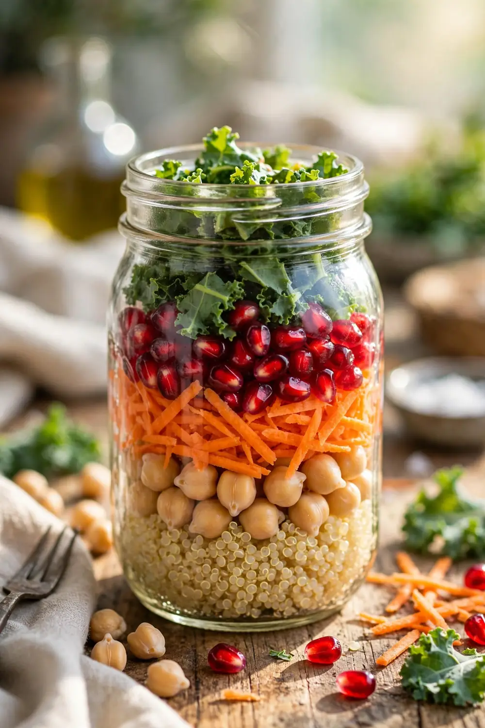 Kale pomegranate salad