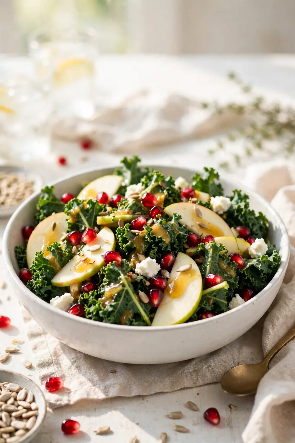 Kale pomegranate salad