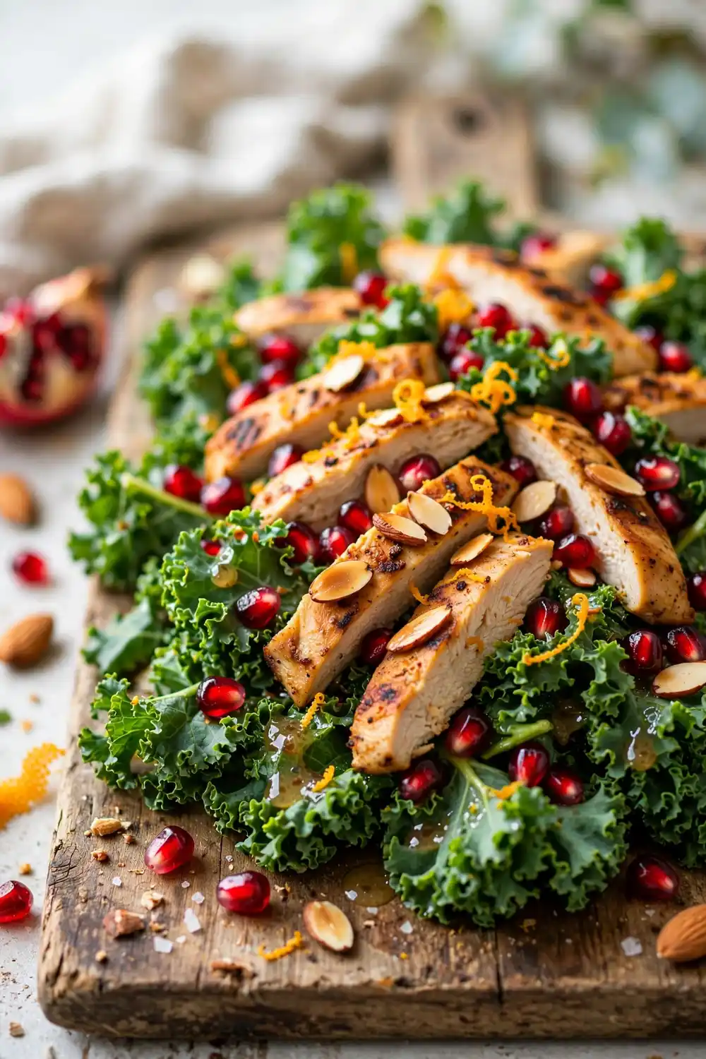 Kale pomegranate salad
