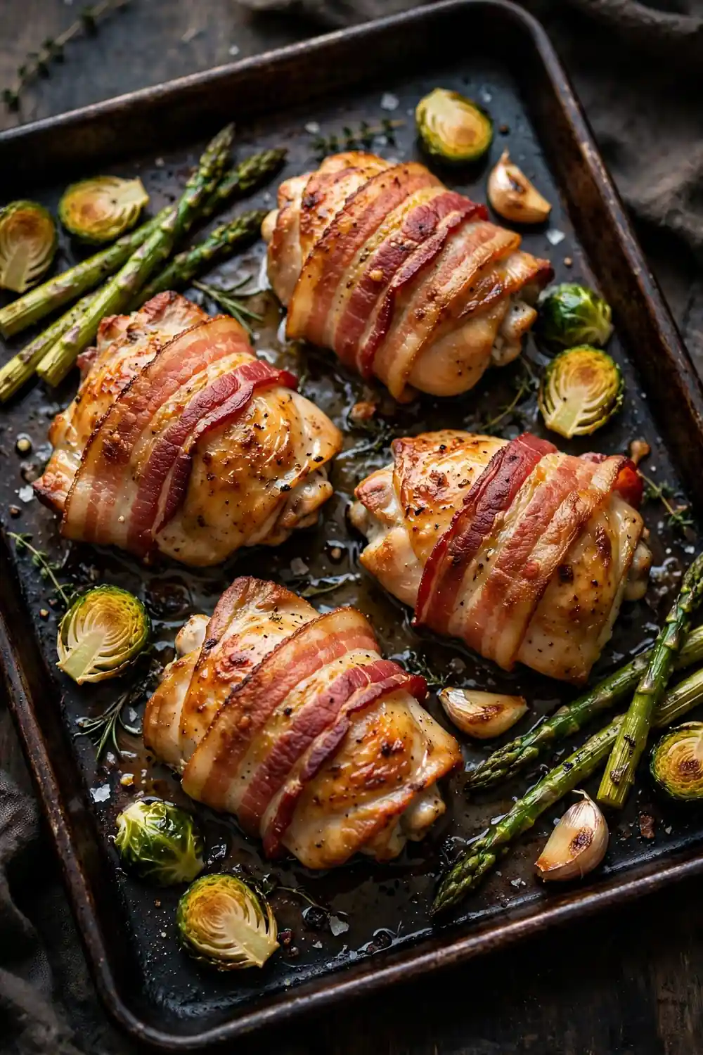 Keto sheet pan chicken