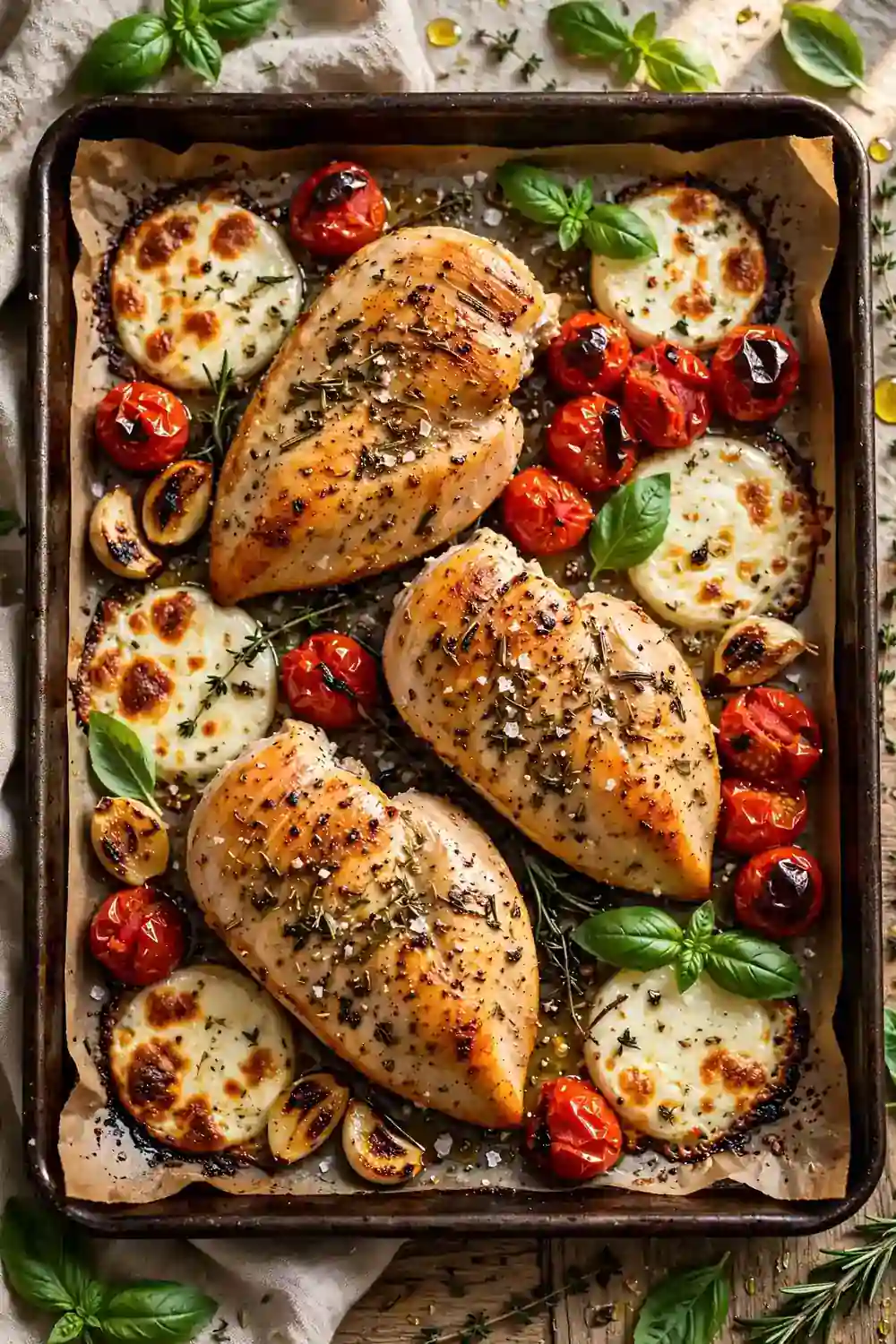 Keto sheet pan chicken