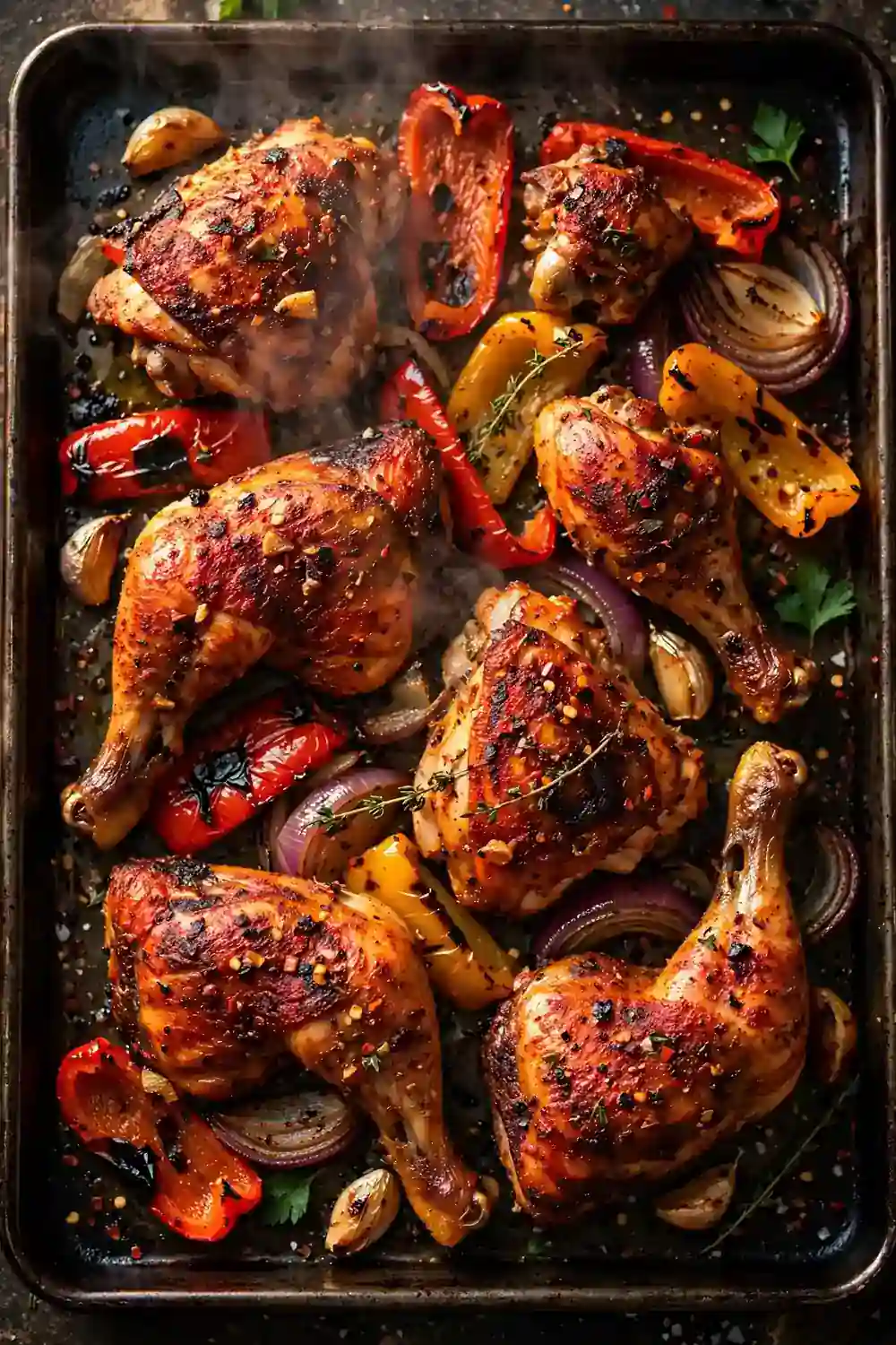 Keto sheet pan chicken