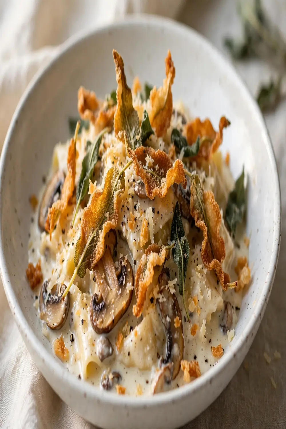 Leek Mushroom Gruyere Pasta 04