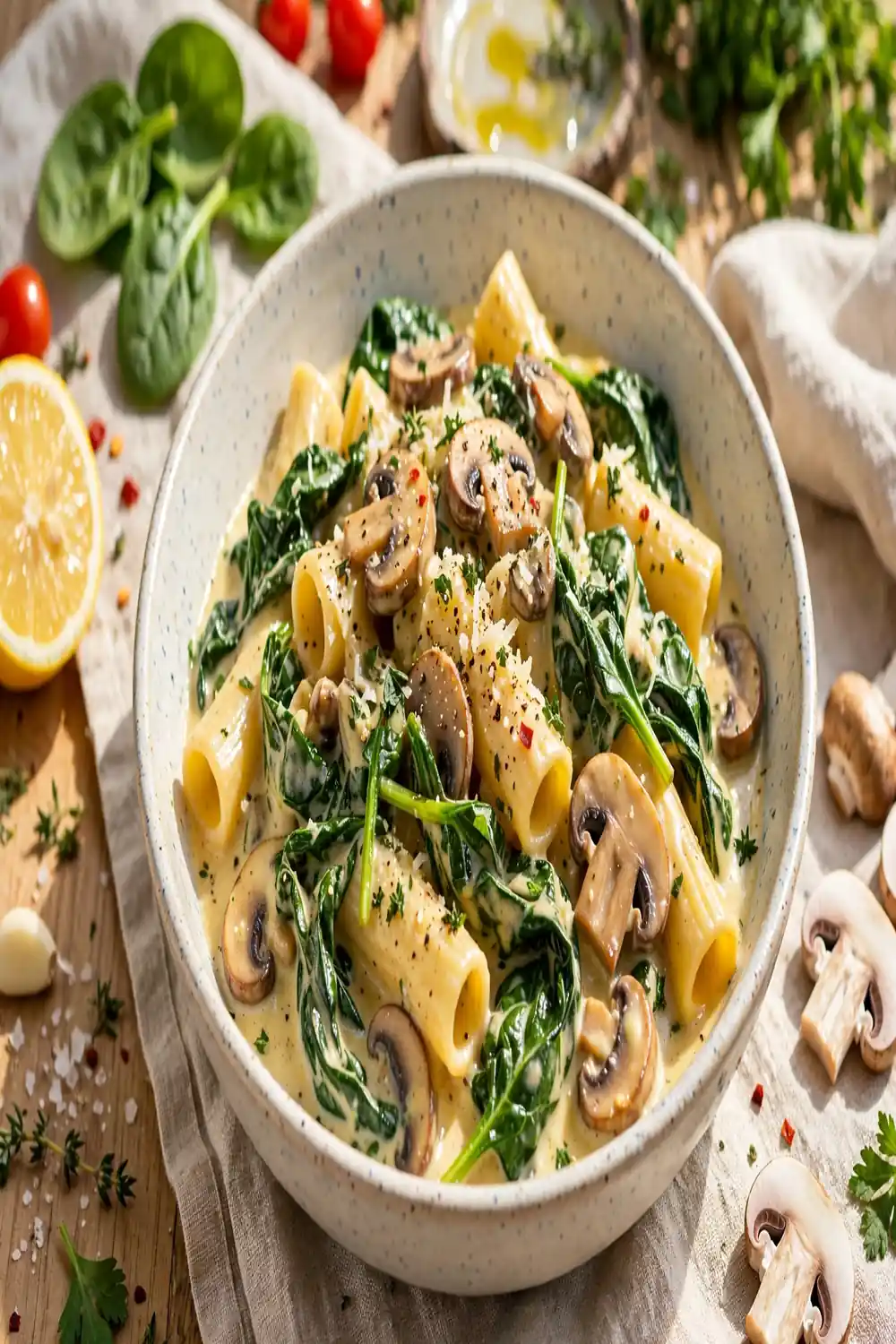 Leek Mushroom Gruyere Pasta 10