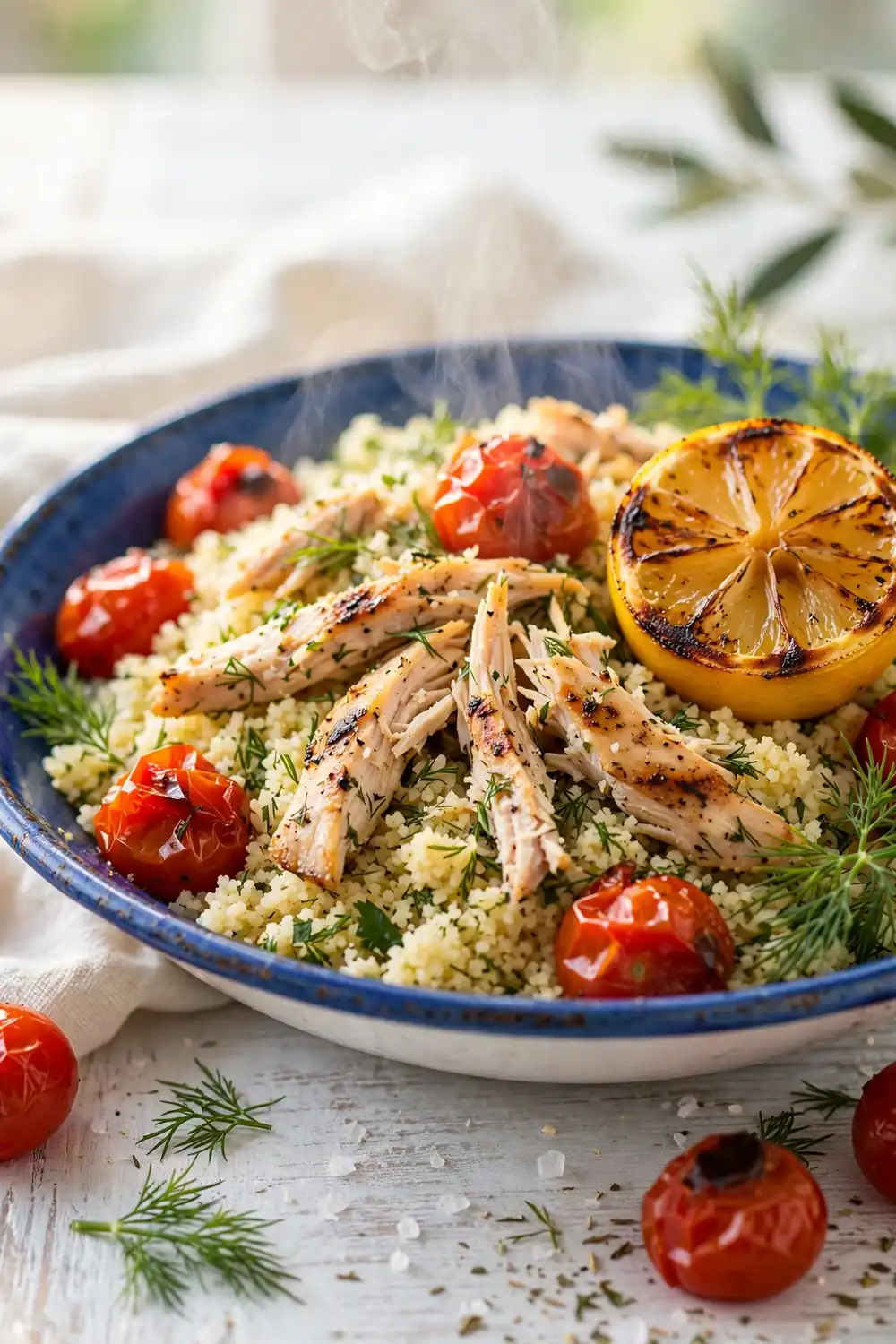 Lemon herb chicken couscous