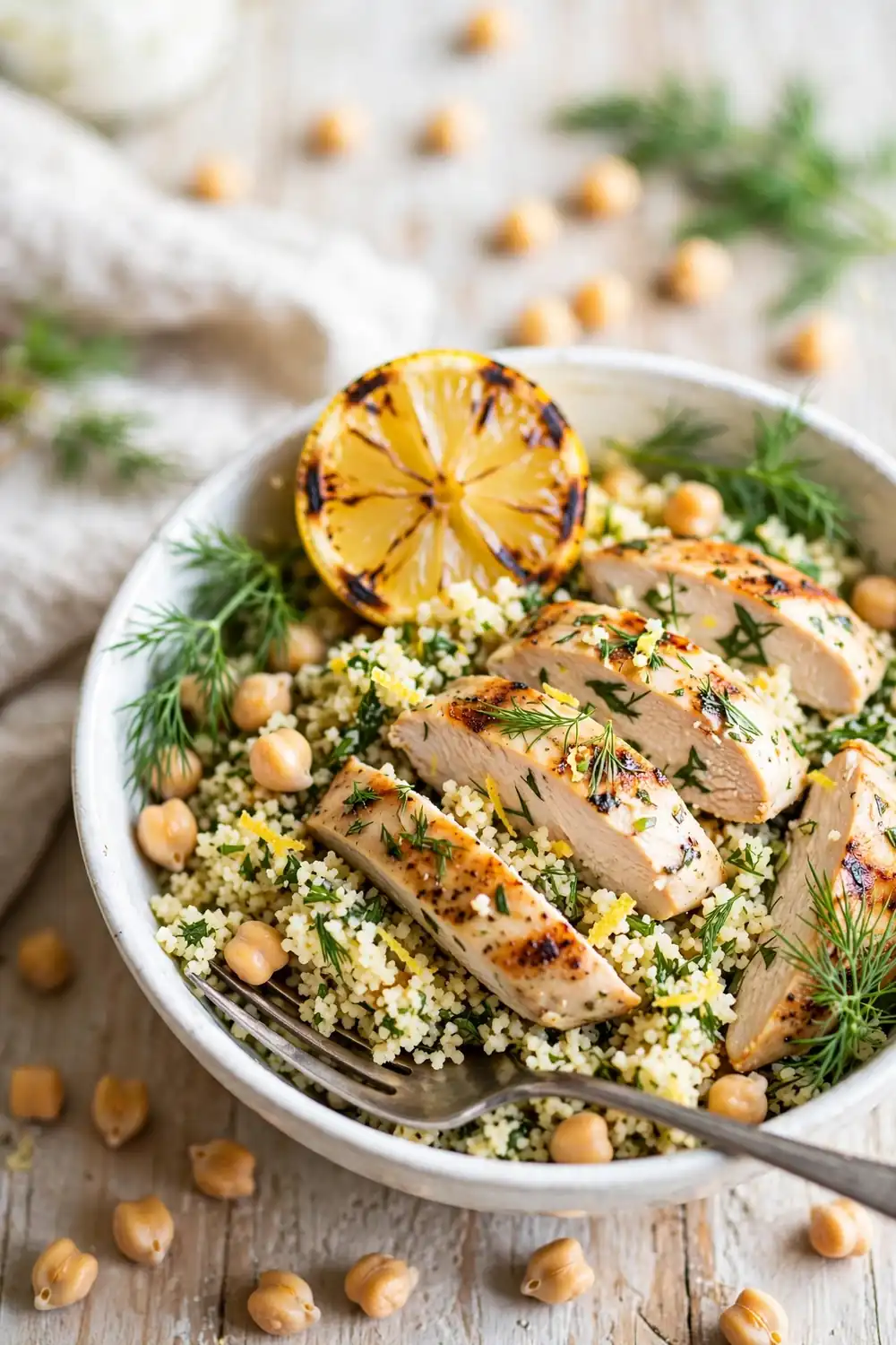 Lemon herb chicken couscous