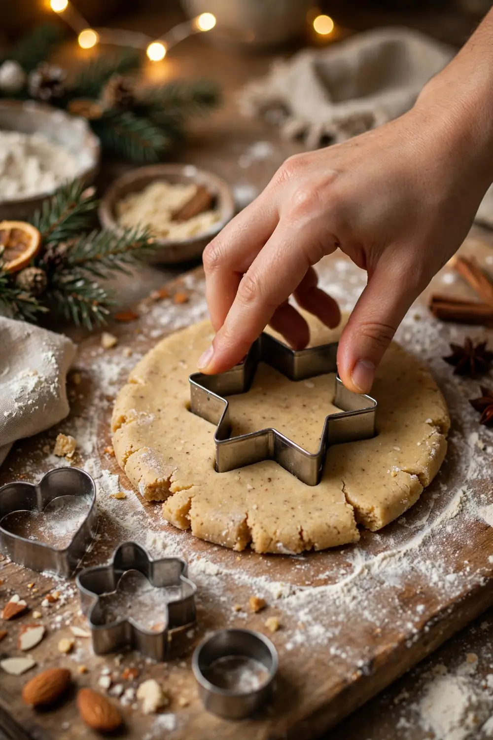 Linzer christmas cookies