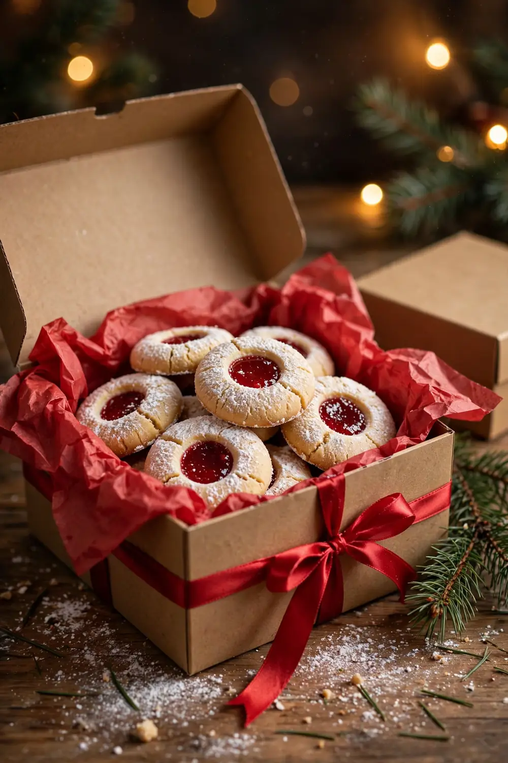 Linzer christmas cookies