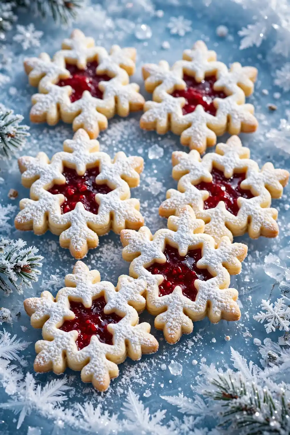 Linzer christmas cookies