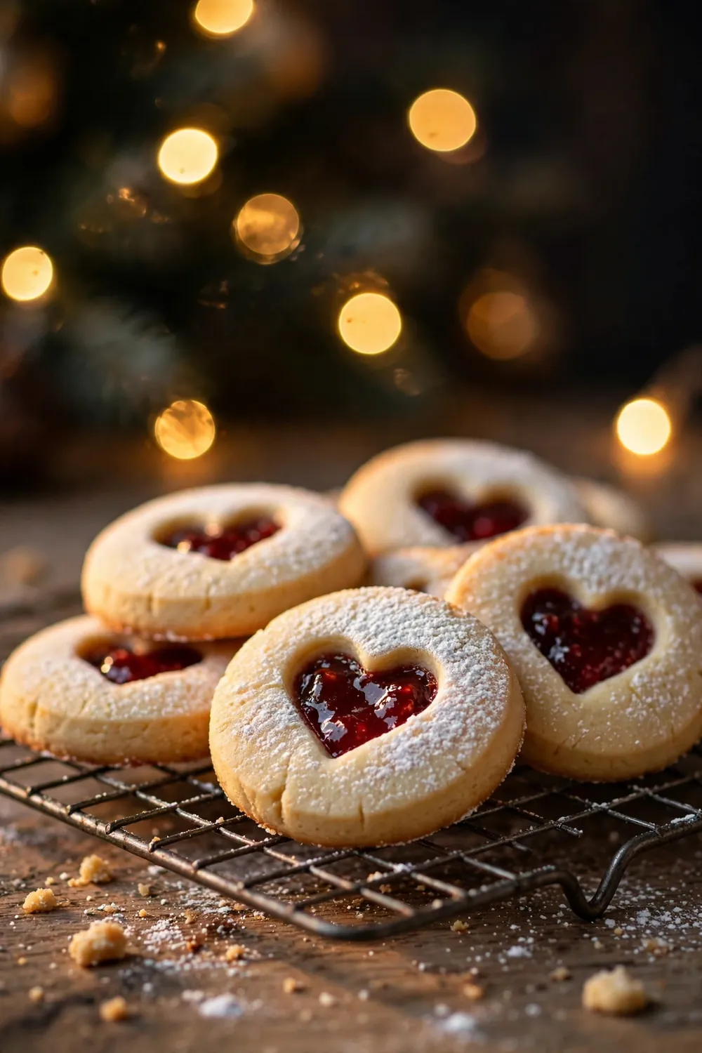 Linzer christmas cookies