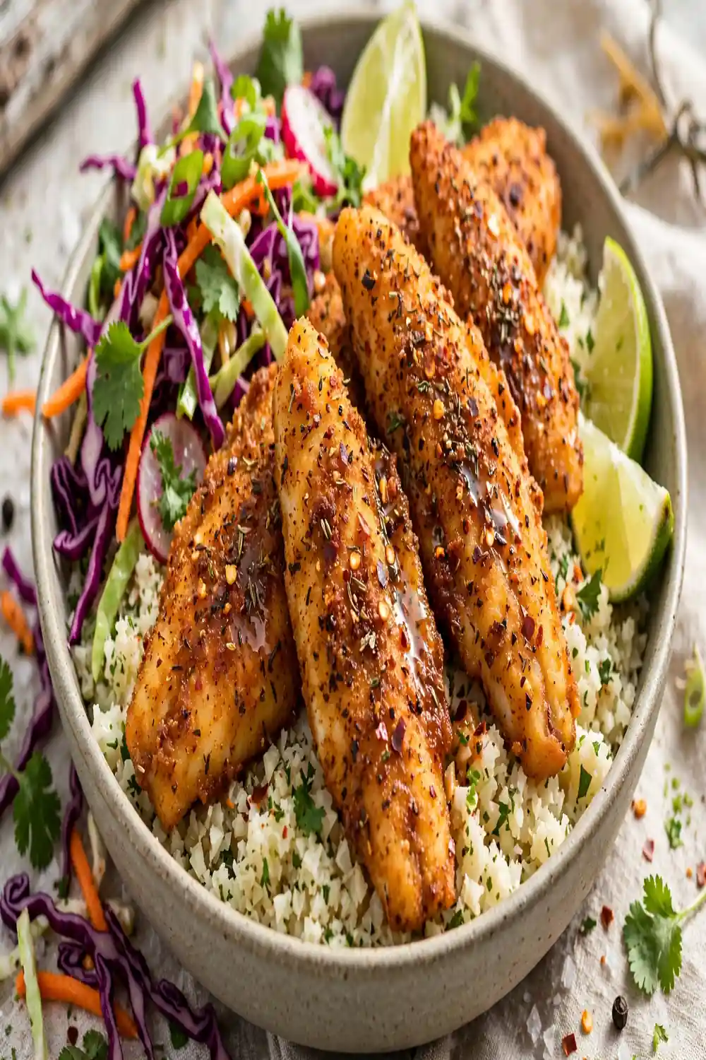 Low Carb Fish Taco Bowls 01