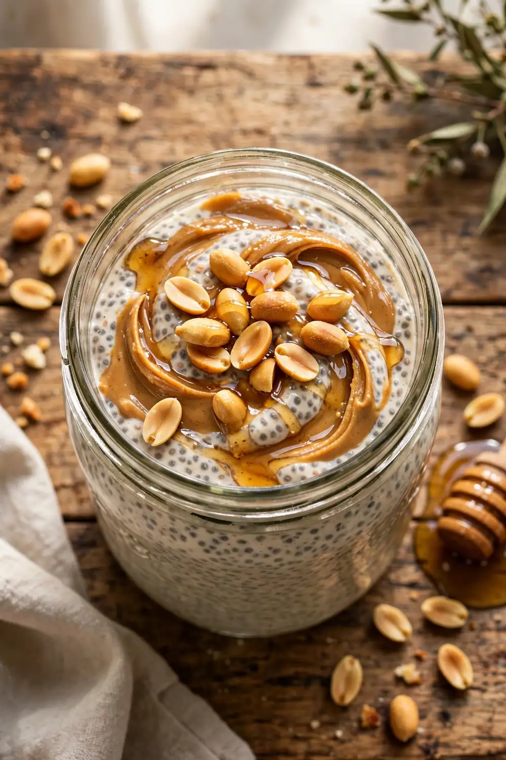 low carb peanut butter chia pudding 01