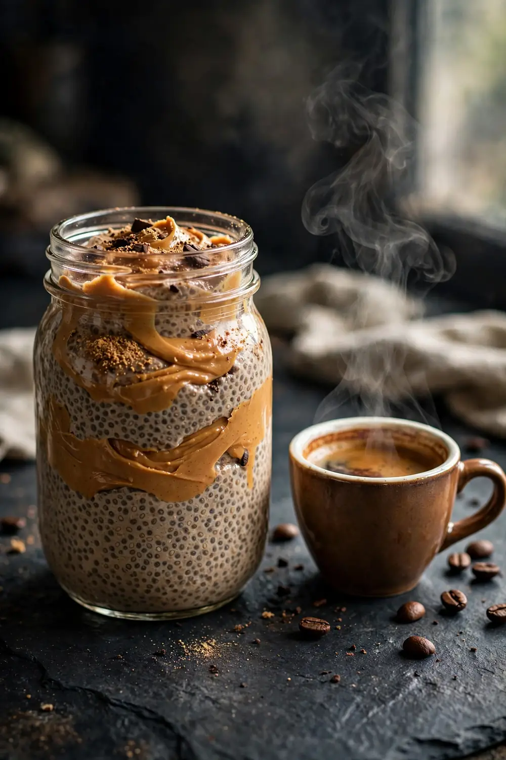 low carb peanut butter chia pudding 07