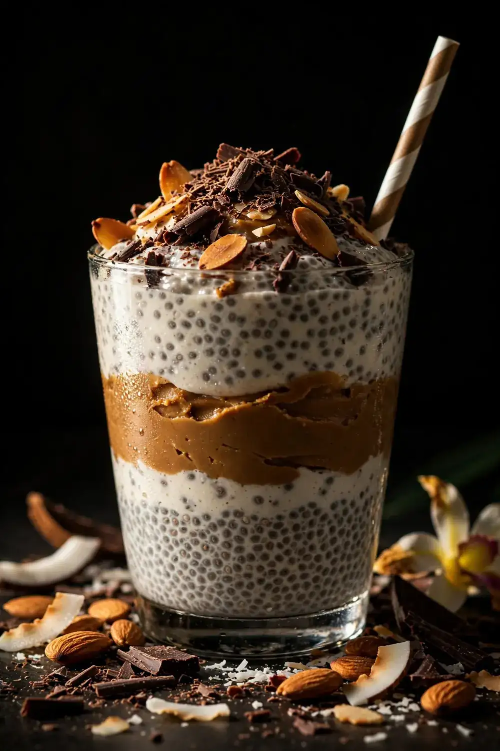 low carb peanut butter chia pudding 15