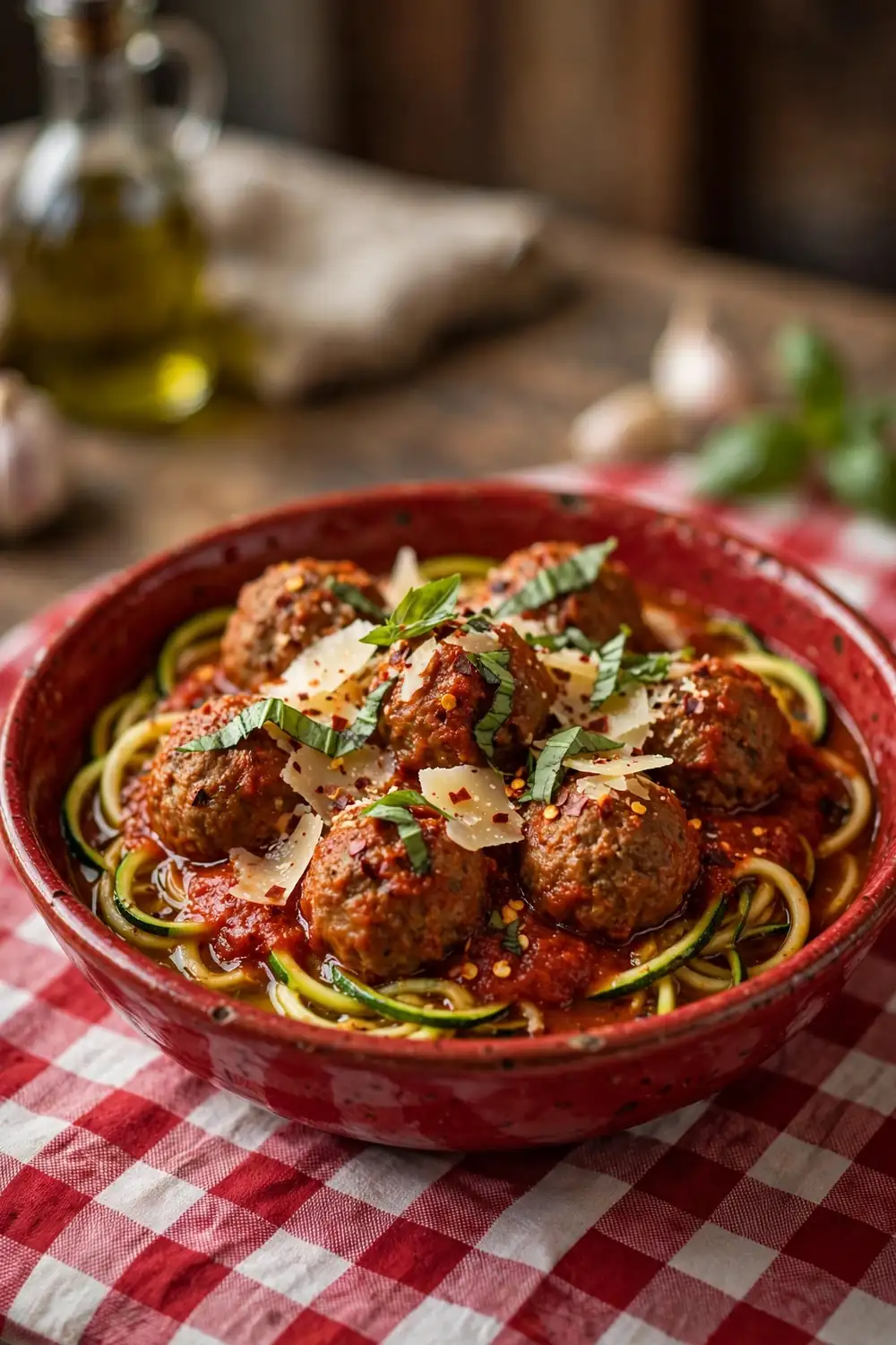 Low carb turkey meatball bowls