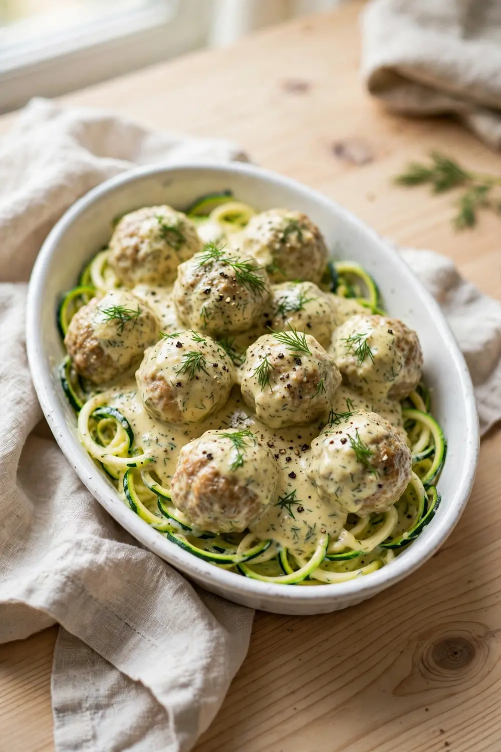 Low carb turkey meatball bowls