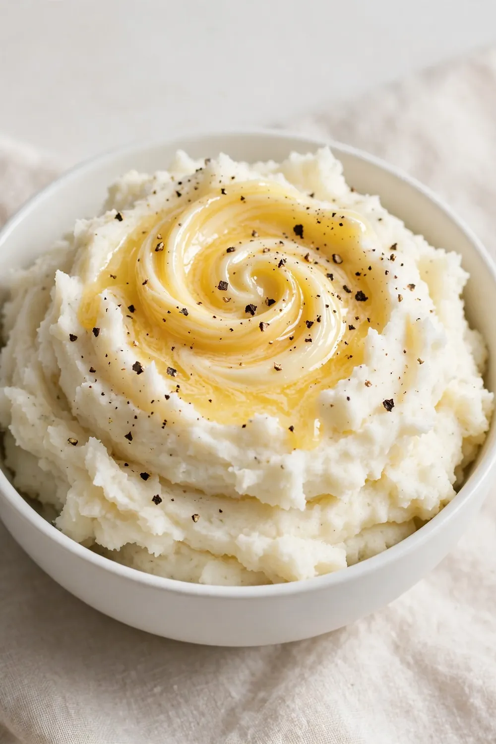 Mashed potatoes with gravy