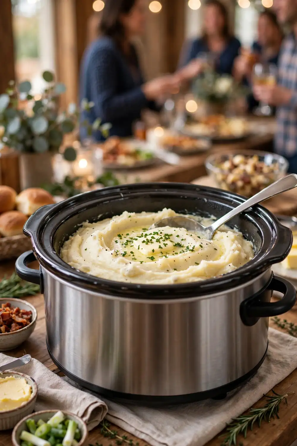 Mashed potatoes with gravy