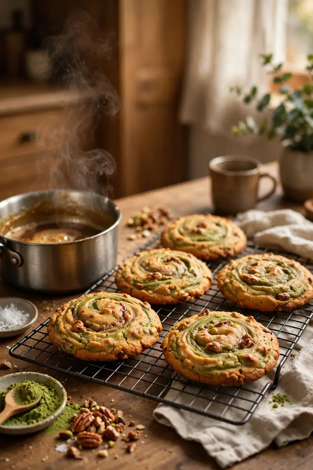 matcha latte cookies 15