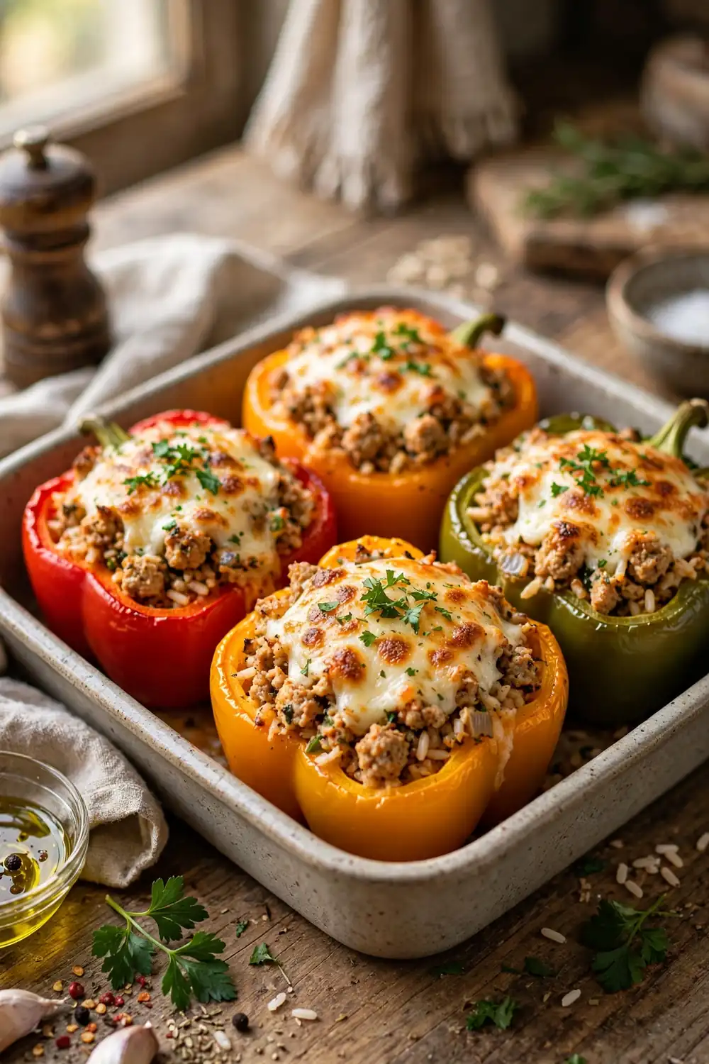 23 easy meal prep dinner ideas: stuffed bell peppers