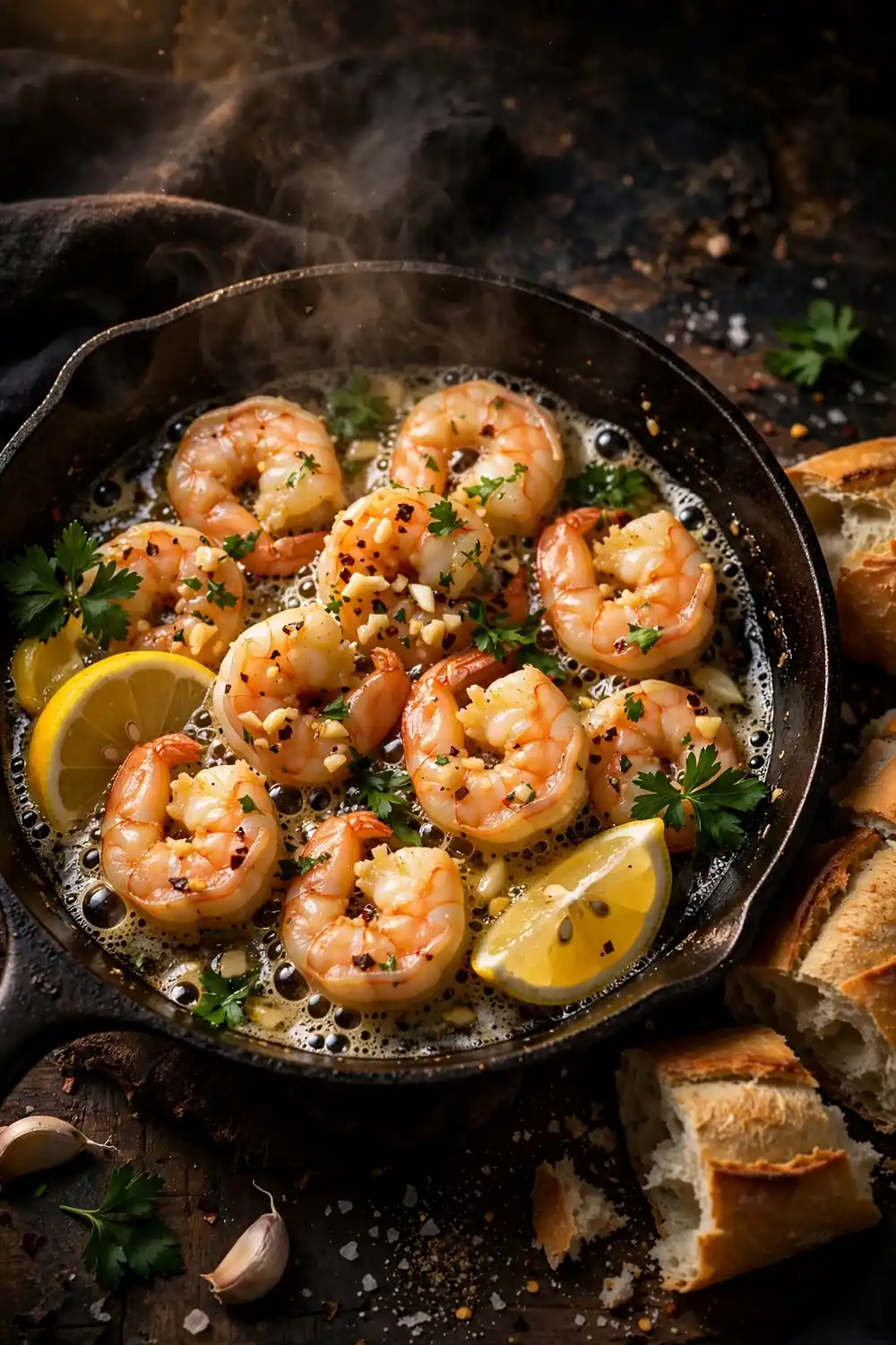 23 easy meal prep dinner ideas: garlic butter shrimp