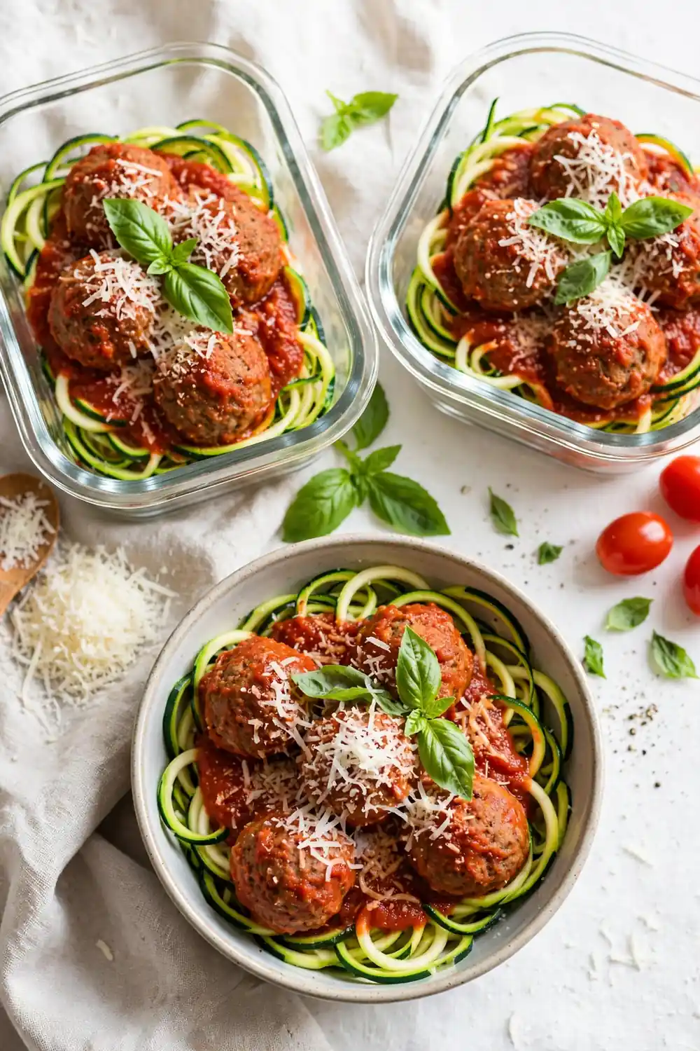 23 easy meal prep dinner ideas: turkey meatball bowls
