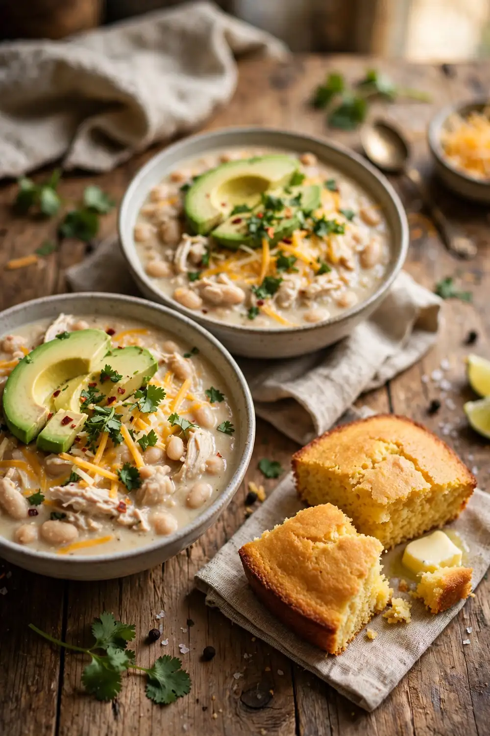 23 easy meal prep dinner ideas: white bean chili