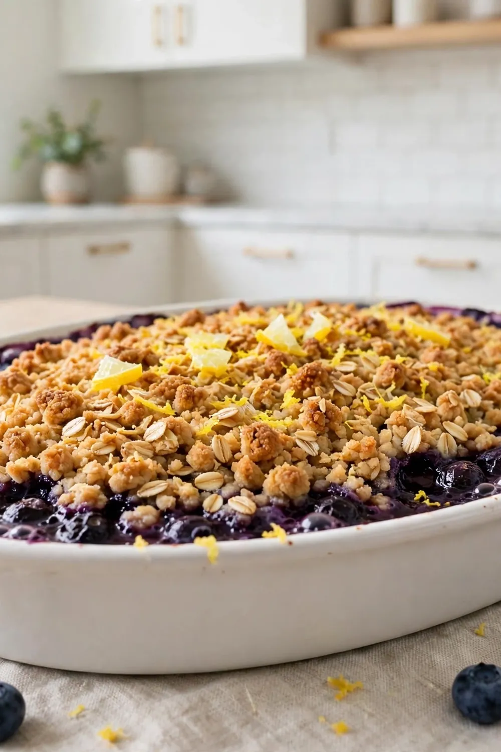Mixed berry oat crumble