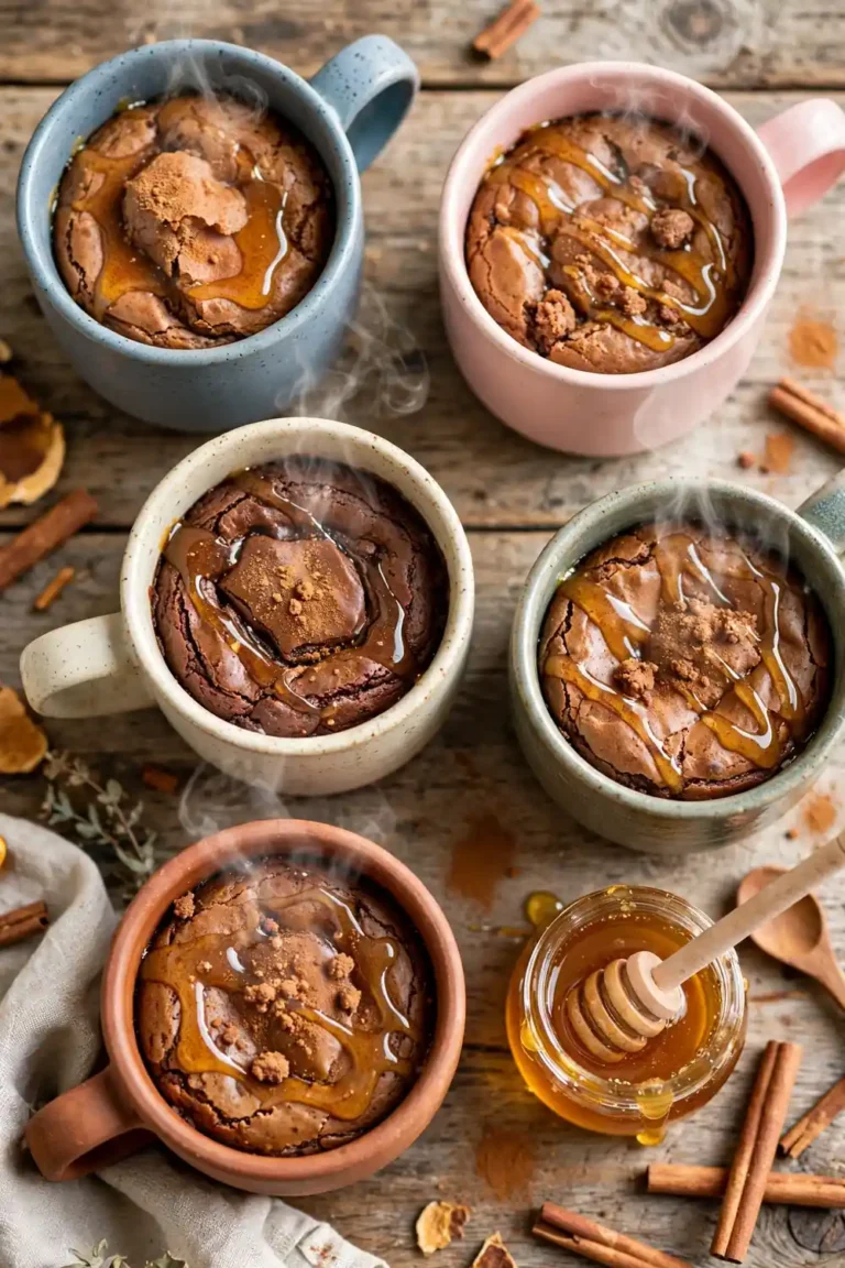 20 Honey Cinnamon Mug Brownie for Instant Dessert Bliss