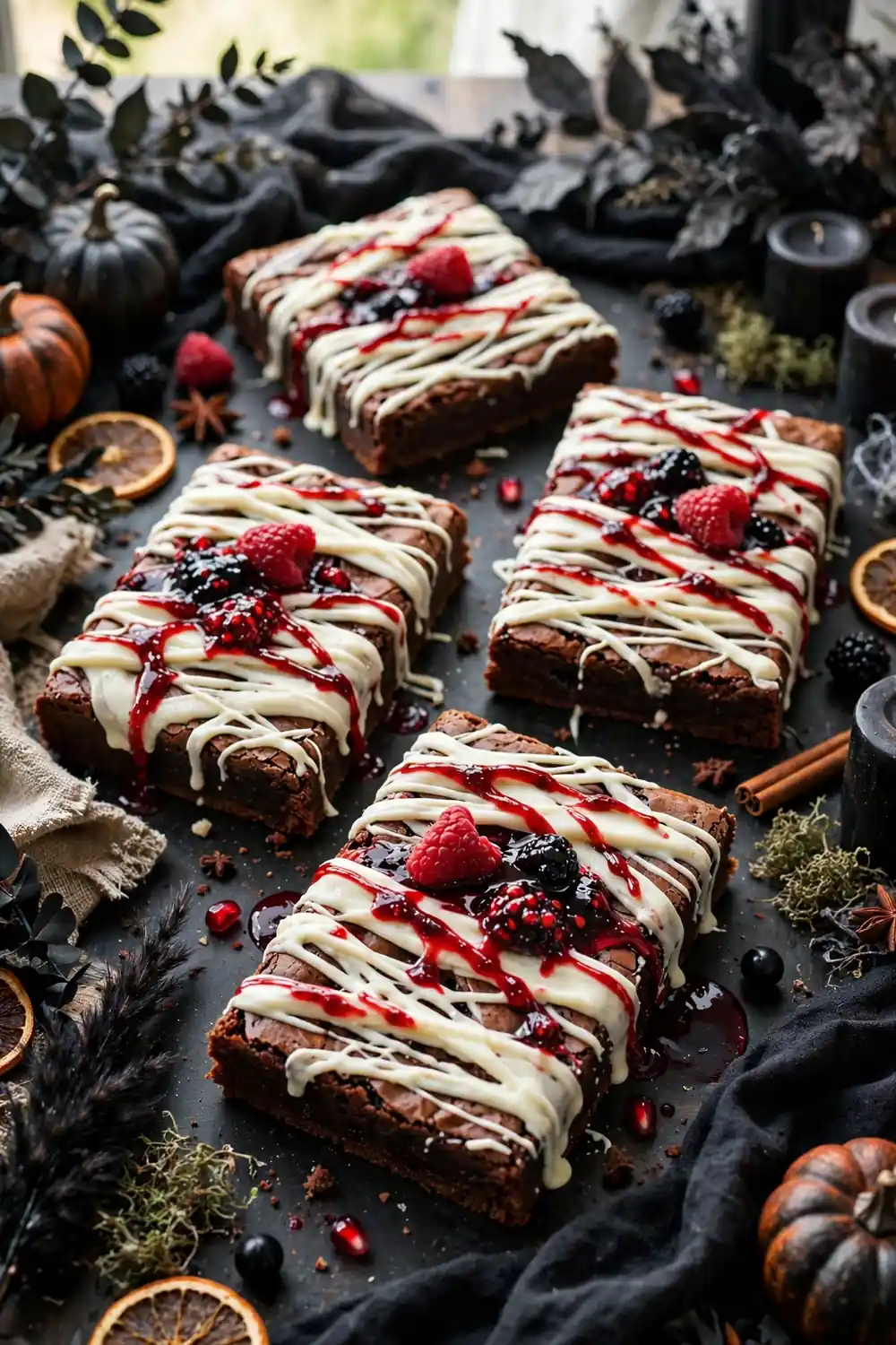 Halloween mummy brownie cookies 07