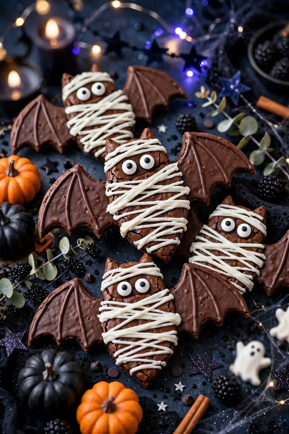 Halloween mummy brownie cookies 11