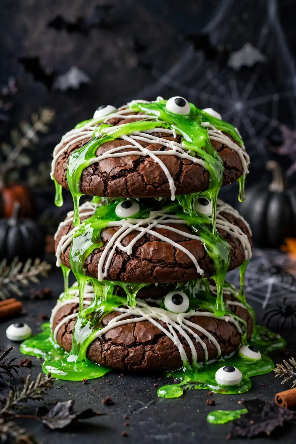 Halloween mummy brownie cookies 17