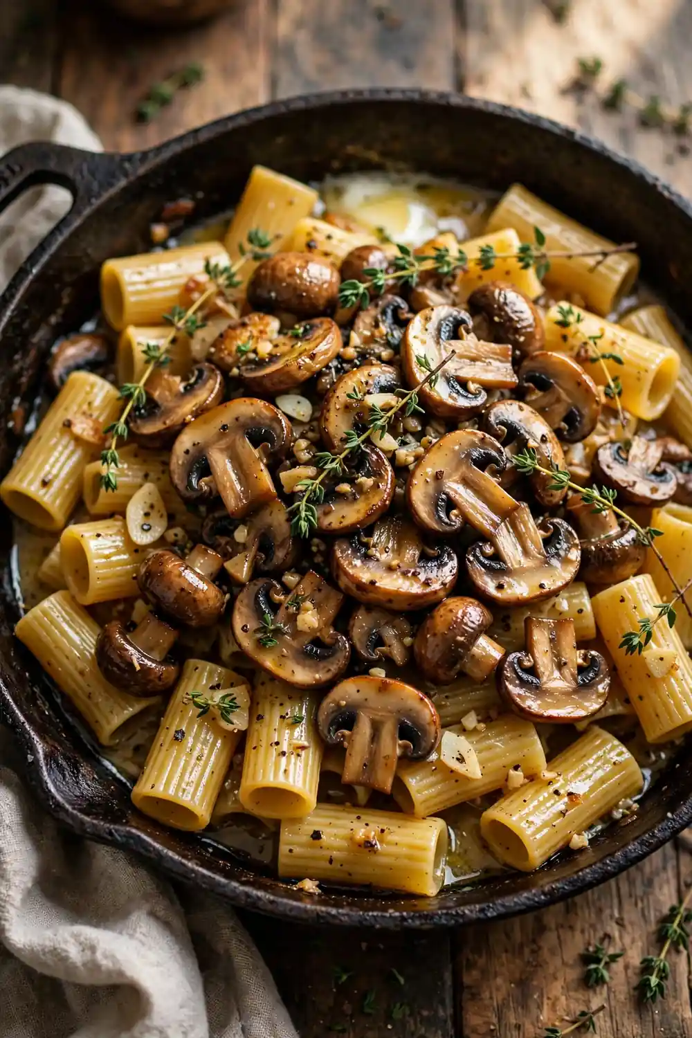 Mushroom rigatoni