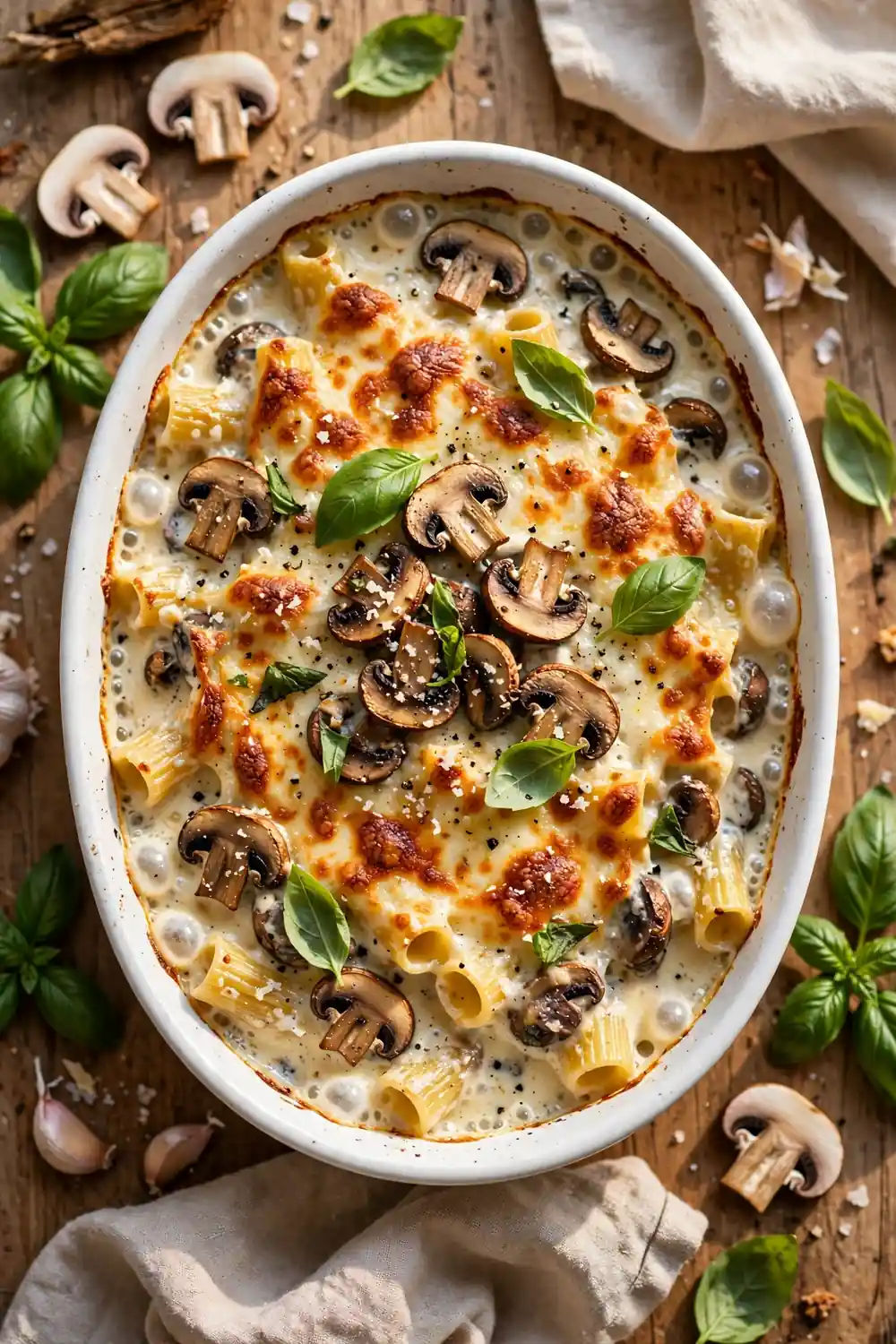 Mushroom rigatoni
