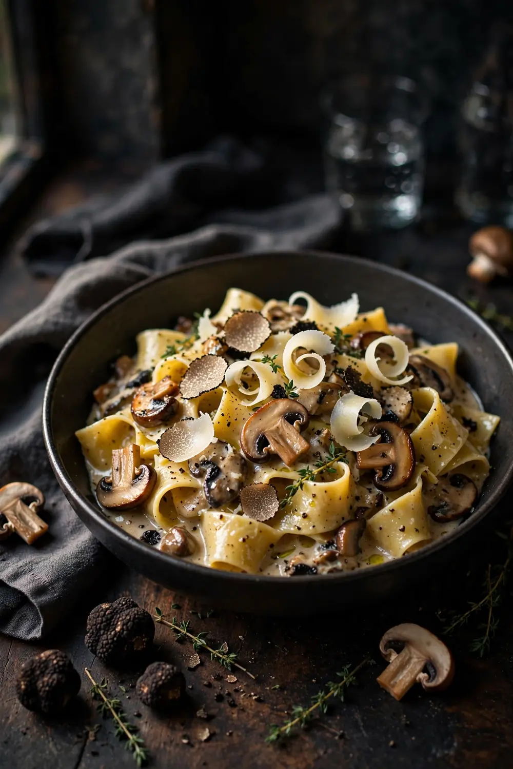 Mushroom rigatoni