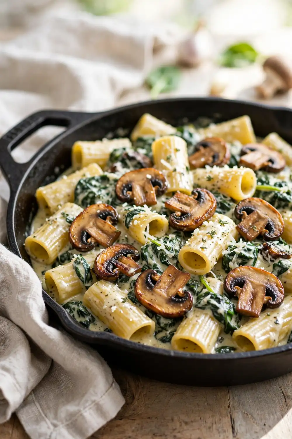 Mushroom rigatoni