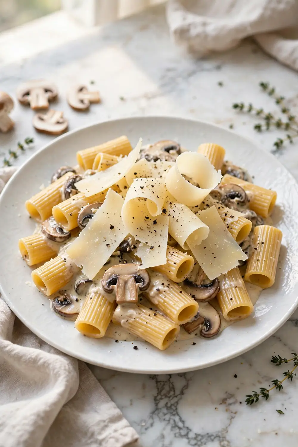 Mushroom rigatoni