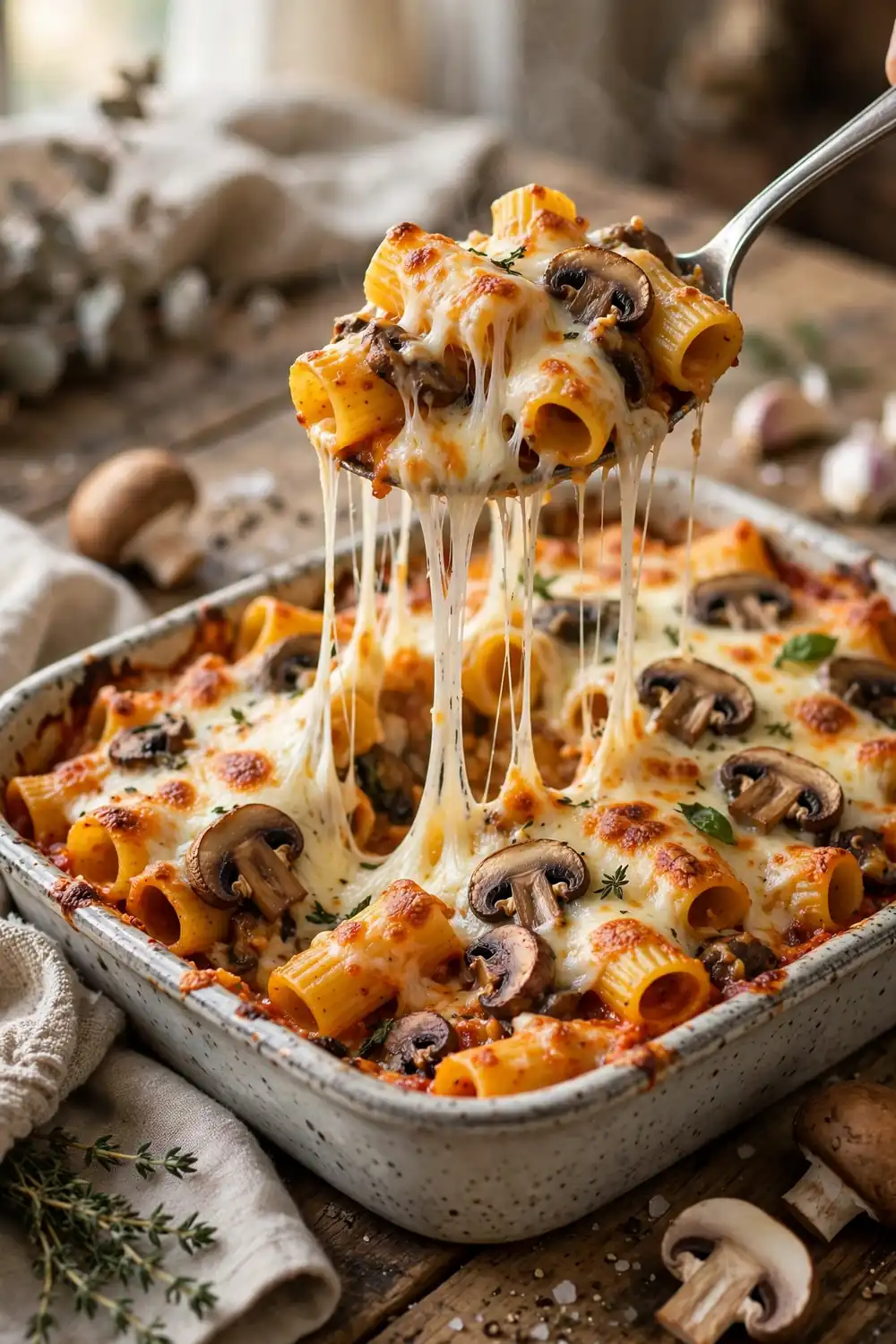 Mushroom rigatoni